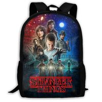 Stranger Things Pattern Backpack, Lightweight Multi-Function College School laptop Bookbag 17 Inches