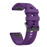 ANCOOL Compatible with Fenix 5 Band Easy Fit 22mm Width Soft Silicone Watch Strap Replacement for Fenix 5/Fenix 5 Plus/Forerunner 935/Approach S60/Quatix 5 - Purple