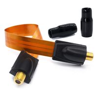VANTRONIK Jumper Coaxial Cable,Ghost Wire,Flat Ultra-Thin Window Through Line Gold-Plated F Connector with Weather Seal Boots