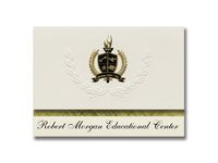 Signature Announcements Robert Morgan Educational Center (Miami, FL) Graduation Announcements, Presidential style, Basic package of 25 with Gold & Black Metallic Foil seal