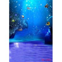 PHSFUBEL Wedding Photography Under Sea Backdrop 150x200cm Vinyl Beach Photos Summer Pictures Water Background Under Sea