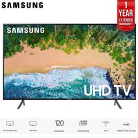 Samsung UN75NU7100 (UN75NU7100FXZA) 75" NU7100 Smart 4K UHD TV 2018 Model with 2X 6ft High Speed HDMI Cable + Universal Screen Cleaner for LED TVs