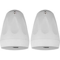 Dayton Audio WP65BTW 6-1/2" IP66 Indoor/Outdoor Pendant Speaker Pair 70V/100V 8 Ohm White