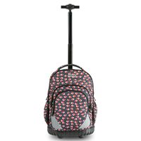 HollyHOME Rolling Backpack 18 inch Students Multifunction Waterproof Wheeled Large Storage Laptop,Red Fish