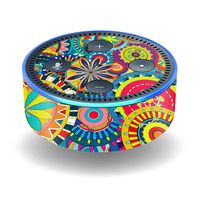 MightySkins Skin Compatible with Amazon Echo Dot (2nd Gen) - Flower Wheels | Protective, Durable, and Unique Vinyl Decal wrap Cover | Easy to Apply, Remove, and Change Styles | Made in The USA