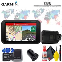 Garmin RV 785 & Traffic, Advanced GPS Navigator for RVs with Built-in Dash Cam, 7" Touch Display and Voice-Activated Navigation Advanced Accessory Kit