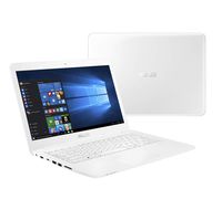ASUS L402YA Thin & Light Laptop, 14" FHD; AMD E2-7015 Quad Core Processor, AMD Radeon R2 Graphics, 4GB RAM, 64GB eMMC Storage, Windows 10 S with 1yr Office 365 Included, White, L402YA-ES22-WH
