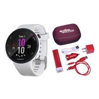 Garmin Forerunner 45S White Clever Training Power Bundle