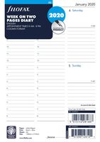 Filofax 2020 A5 Week to View Refill, English, 8.25 x 5.75 inches (C68521-20)