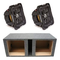 Kicker 11S12L74 Solobaric L7 Subwoofer Dual 12" Vented Sub Enclosure Box New