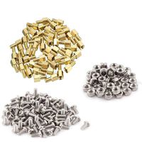 M3 6+6mm Male-Female Brass Thread Hex Standoff Spacer Screws & Nut Assorted Kit,Threaded Pillar PCB Motherboard Assortment Kit,150Pcs