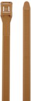 Panduit IT9115-CUV18 In-Line Cable Tie, Weather Resistant Nylon 6.6, UV Tan, 124 Min Tensile Strength, 4.53" Max Bundle Diameter, 0.065" Thickness, 0.350" Width, 15.3" Length (Pack of 100)