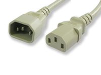 Lynn Electronics  C13C1410AGY-5F  10-Amp/125-volt  5-Feet Power Cord IEC 60320 C13 to IEC 60320 C14,  Gray