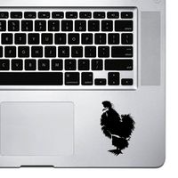 StickAny Palm Series Silkie Chicken Sticker for MacBook Pro, Chromebook, and Laptops (Black)