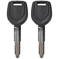 qualitykeylessplus Two Replacement Transponder Chip Keys MIT17PT for Mitsubishi Vehicles with Free KEYTAG