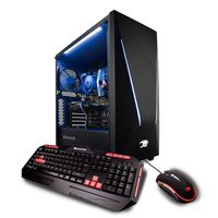 iBUYPOWER Elite Gaming Desktop PC iBP940i | Intel i7 8700, NVIDIA GeForce GTX 1060 3GB GPU | 16GB RAM, 120GB SSD + 1TB HDD | RGB Lighting, WiFi, Tempered Glass Panel, Mouse and Keyboard