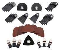 ABN Oscillating Multitool Fein Multimaster Blade Combo with Sanding Pad and Assorted Grit Sandpaper, 38-Piece Kit