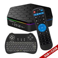 WISEWO Android TV BOX Smart Mini PC Media Box Amlogic S912 Octa Core UHD 4K2K/3D/ 3G/32G Set Top Box Media Player with Wireless Keyboard Backlight
