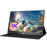 Portable hdmi Monitor Kenowa 15.6 inch 4K Ultra-Thin Portable Display 3840 x 2160 FHD 100% sRGB (Mini DP, HDMI, Type-c) for Mac Windows OS 7 8 10 Raspberry Pi B + PS3 PS4