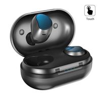 Wireless Earbuds Bluetooth 5.0 A10 True Mini Wireless Dual-Ear Touch Volume Control Headphones 5D Stereo Earphones Ipx7 Waterproof Sports Headset with Charging Case/Built-in Mic (Blue)