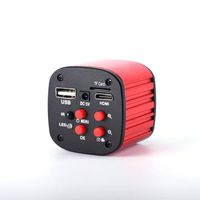 HAYEAR 16MP CCD Camera Full hd 1080p HDMI USB Industrial Video Microscope Camera for Phone PCB Board Repair Red