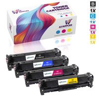 AZ Compatible Toner Cartridge Replacement for Canon CRG 131use in ImageClass Color MF8280CW ImageClass LBP7110CW (Black, Yellow, Cyan, Magenta, 4-Pack)