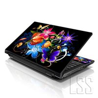 LSS 15 15.6 inch Laptop Notebook Skin Sticker Cover Art Decal Compatible with 13.3" 14" 15.6" 16" HP, Dell, Lenovo, Apple, Asus, Acer (Free 2 Wrist Pad Included) - Multi Colored Floral