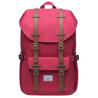 KAUKKO Laptop Outdoor Backpack, Travel Hiking& Camping Rucksack Pack, Casual Large College School Daypack, Shoulder Book Bags Back Fits 13" Laptop & Tablets Mini Size(7red)