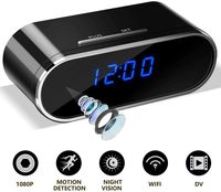 Hidden Spy Camera Clock, Wireless HD 1080P WiFi Camera with Night Vision Wide Angle Motion Detection for Home Security