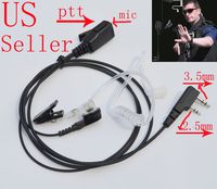 FYL 1 WIRE SURVEILLANCE EARPIECE FOR 2 PIN RADIOS BAOFENG KENWOOD POLICE SWAT SAFETY