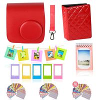 Polaroid Accessories. Polaroid Camera PIC-300 Instant Film Bundle, 9 PC Kit Includes: Polaroid Case + Strap + Photo Album + Standing Album + Wall Hanging Frames + 60 Stickers + 5 Frames, Gift Box.
