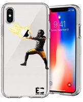Epic Cases iPhone X Max iPhone Xs Max Case Ultra Slim Crystal Clear Football Series Soft Transparent TPU Case Cover Apple (Juju Steelers, iPhone X Max)