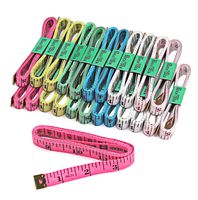 Blisstime Tailor Sewing Flexible Ruler Tape Measure 60"150cm 6 Colors Pack of 12 (24PCS, Mix)