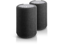 Audio Pro A10 Wireless Multi-Room WiFi Bluetooth Connected Speaker - HiFi - Compatible with Alexa - Dark Grey - 2 Pack