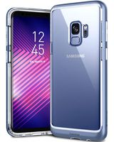 Caseology Skyfall for Galaxy S9 Case (2018) - Clear Back & Slim Fit - Blue Coral (Renewed)