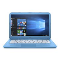 HP Stream 14-cb107ca HD Notebook PC - Intel Celeron N4000 1.1GHz, 4GB, 32GB eMMC SSD, Webcam, Bluetooth, Intel UHD Graphics 600, Windows 10 Home - Aqua Blue (Certified Refurbished)