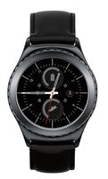 Samsung Gear S2 SM-R735T Stainless Steel Leather Black Smartwatch for T-Mobile (Renewed)