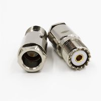 1 x New UHF SO239 Female Jack Clamp RG8 RFC400 RG213 RG214 Cable RF Connector high quality quick ship from US