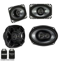 Kicker for Late 90s Early 2000s GM Coupes & Sedans. A Pair of 43CSC464 4x6 Speakers & a Pair of 43CSC6934 6x9 s