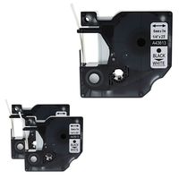 NineLeaf Compatible for DYMO Standard D1 43613 Labeling Tape, Black on White for LabelManager 160 280 420P PnP 220P 360D 210D 260P 450 450D 450DUO 500TS Label Makers, 1/4'' W x 23' L, 3-Pack