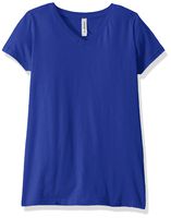 AquaGuard Women's Fine Jersey V-Neck Longer Length T-Shirt-3 Pack, Royal, X-Small