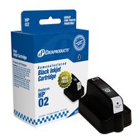 Dataproducts DPC21WN Remanufactured Ink Cartridge Replacement for HP #02 (C8721WN) (Black)
