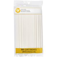 Wilton White 6-Inch Lollipop Sticks, 100-Count