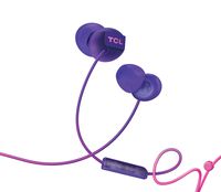 TCL Socl300 in-Ear Earbuds Wired Noise Isolating Headphones with Built-in Mic and Echo Cancellation - Sunrise Purple