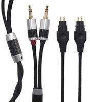 KK Cable QQ-A Compatible Audio Upgrade Cable Replacement for Dual 3.5mm Male (PHA-3) to HD650 HD600 HD580 HD525 HD565 Headphone, Replacement Earphone Cable, Audio Upgrade Cable. QQ-A. (4.9ft (1.5M))