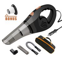 Car Vacuums, ANTEQI Portable Vacuum Cleaner High Power DC 12V Dry Handheld Vac with 16.4 Foot Long Cord & HEPA Filter, Storage Bag for Auto & Home (Black)