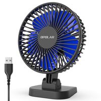 OPOLAR Mini USB Powered Desk Fan, Small Buy Mighty, 2019 New Quiet Portable Fan for Desktop Office Table, 40° Adjustment for Better Cooling, 3 Speeds, 4.9 ft Cord