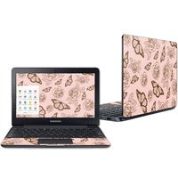 Mightyskins Skin Compatible with Samsung Chromebook 3 11.6" - Butterfly Garden | Protective, Durable, and Unique Vinyl Decal Wrap Cover | Easy to Apply, Remove, and Change Styles | Made in The USA