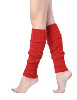 V28 Women Juniors 80s Eighty's Ribbed Leg Warmers for Party Sports (Red)