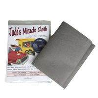 Jude's Miracle Cloth Microfiber Cleaning Cloth 2 Pack for Windows Mirrors Crystal Eye Glasses TV Computer Screen Countertops Cars & Boats (Grey 2PK)